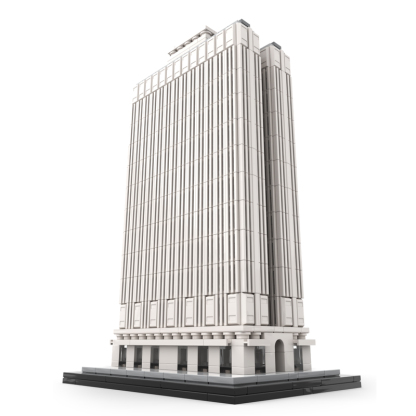 Moc The Equitable Building 1:800 Scale NYC-marstoy