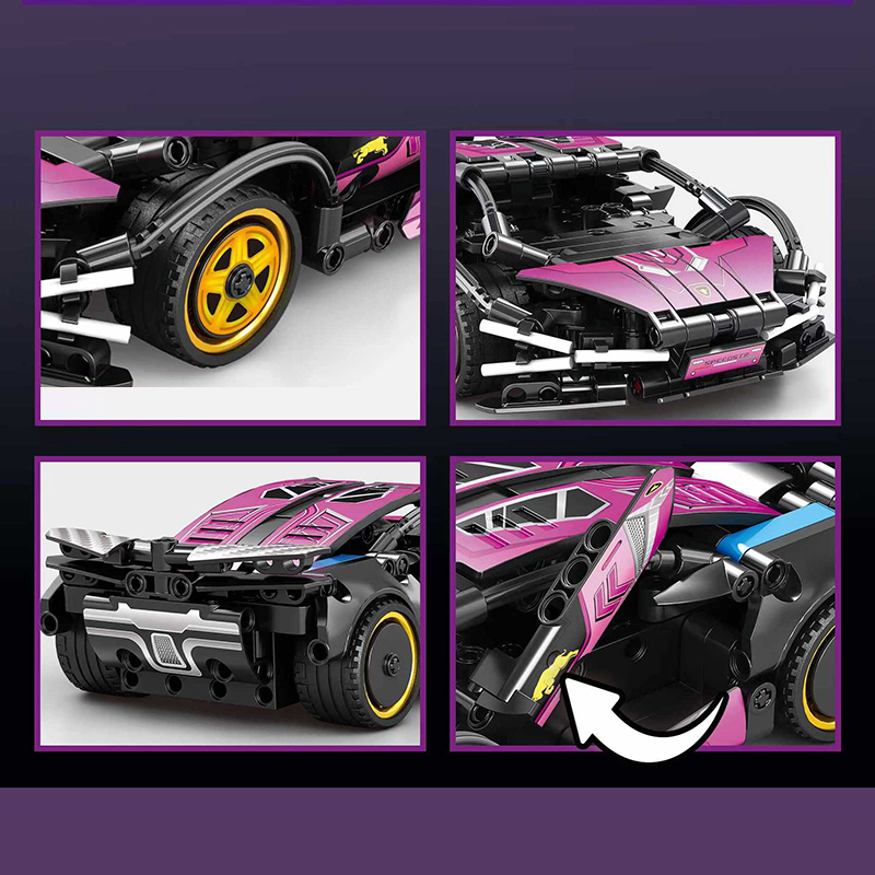 The 1:24 Scale Purple Rambo Remote Control Car-marstoy