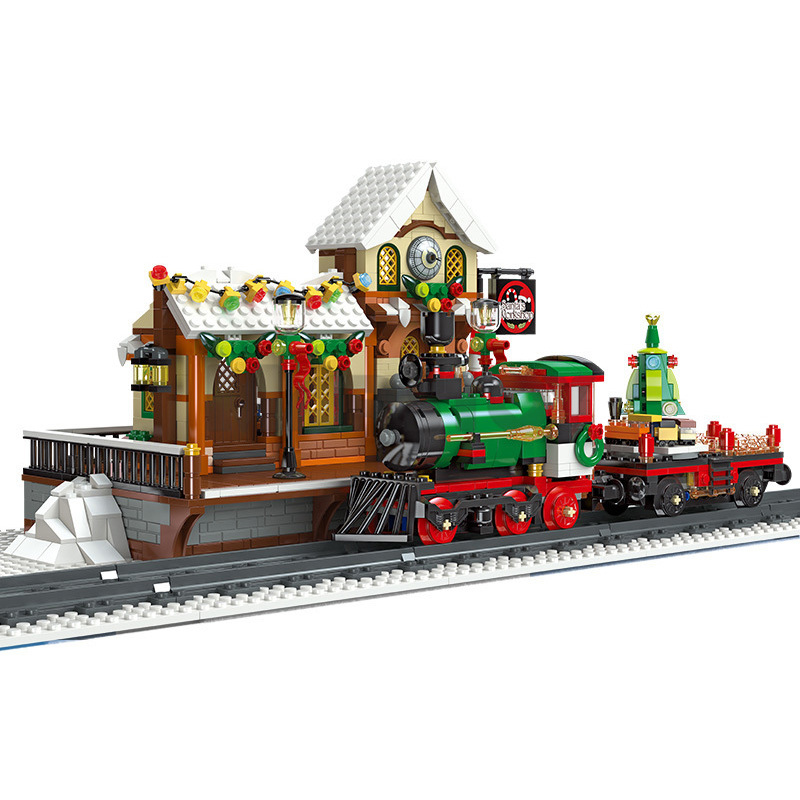The Railway Station At Christmas-marstoy