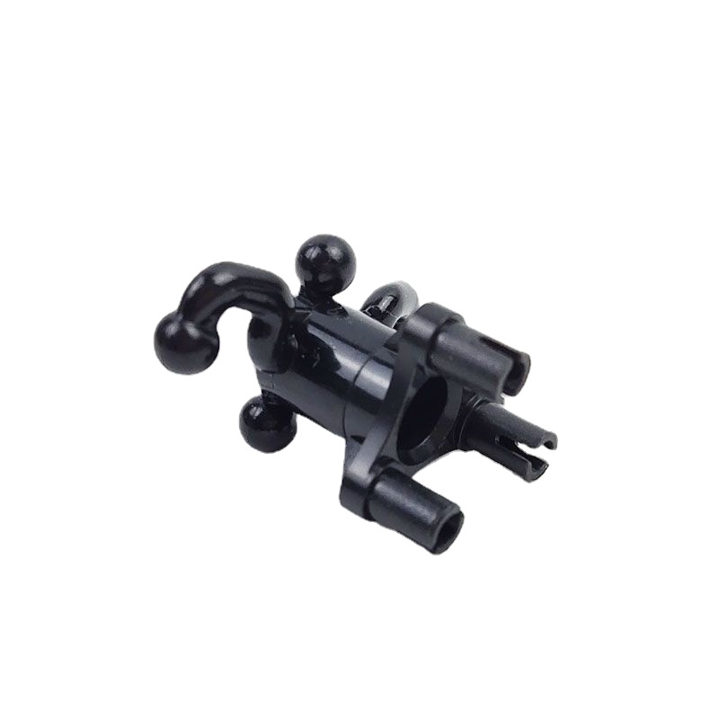 Technic Steering Arm with 4 Tow Balls with Black Wheel Hub 3 Pin Triangular (32495 / 32496)-marstoy