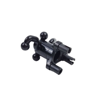 Technic Steering Arm with 4 Tow Balls with Black Wheel Hub 3 Pin Triangular (32495 / 32496)-marstoy