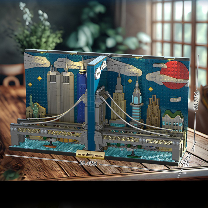 The Manhattan Skyline Bookends-marstoy
