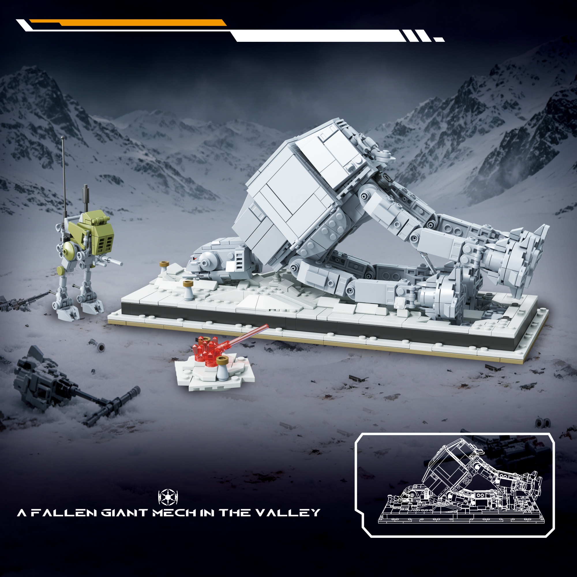 The A Fallen Giant Mech in the Valley
