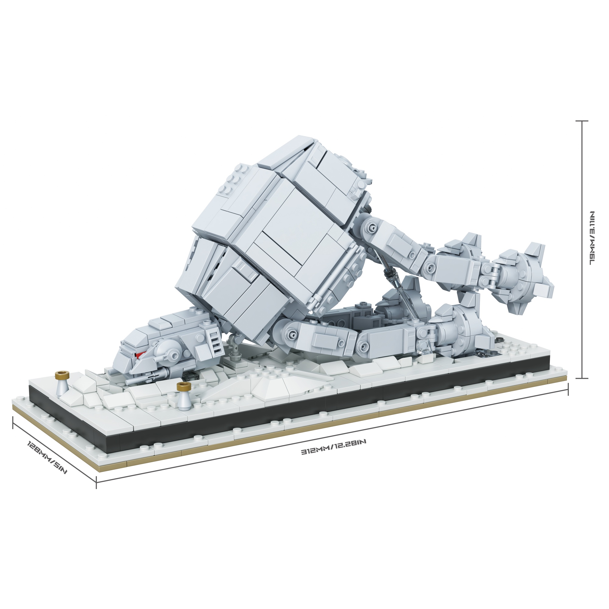 The A Fallen Giant Mech in the Valley