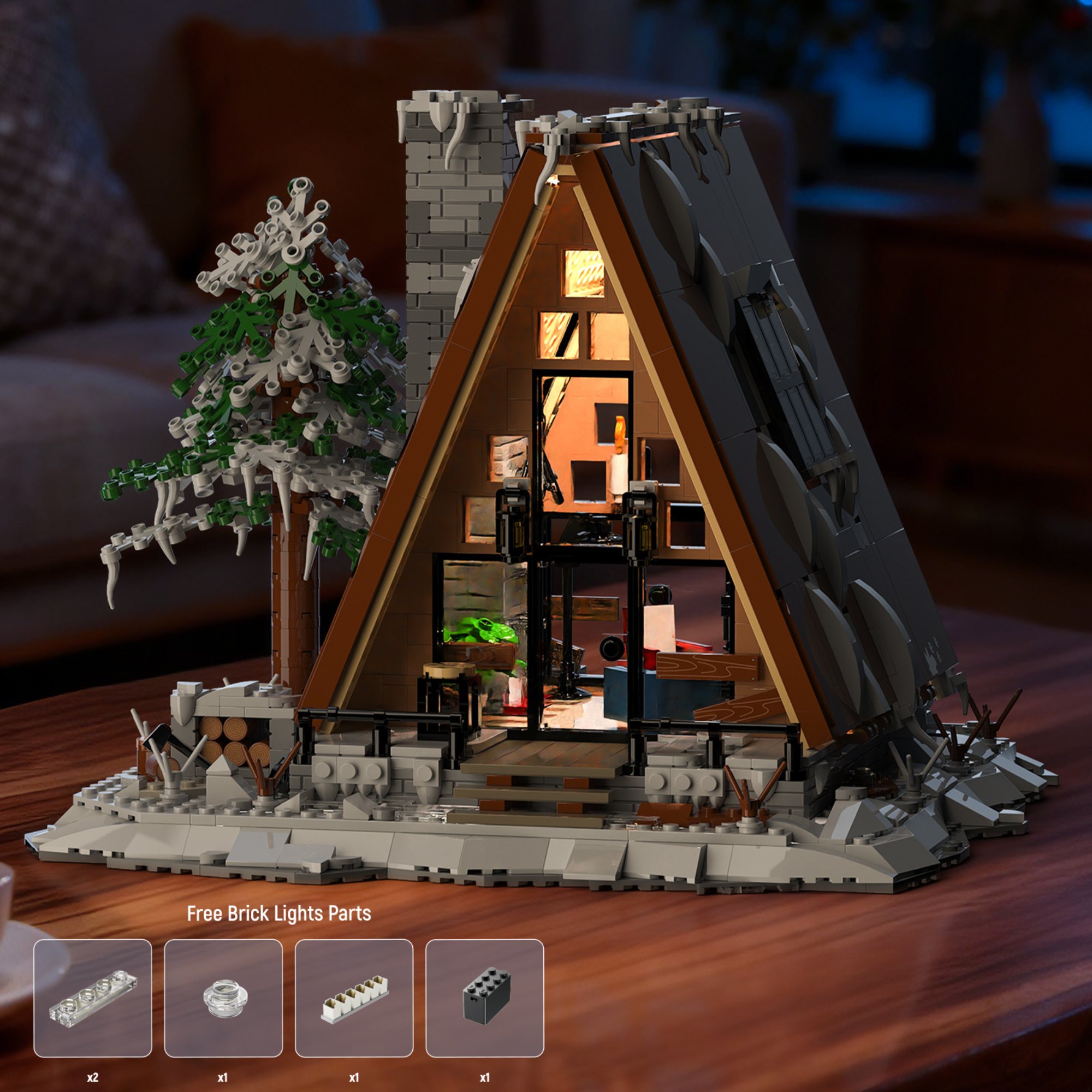 The A-Frame snow Cabin