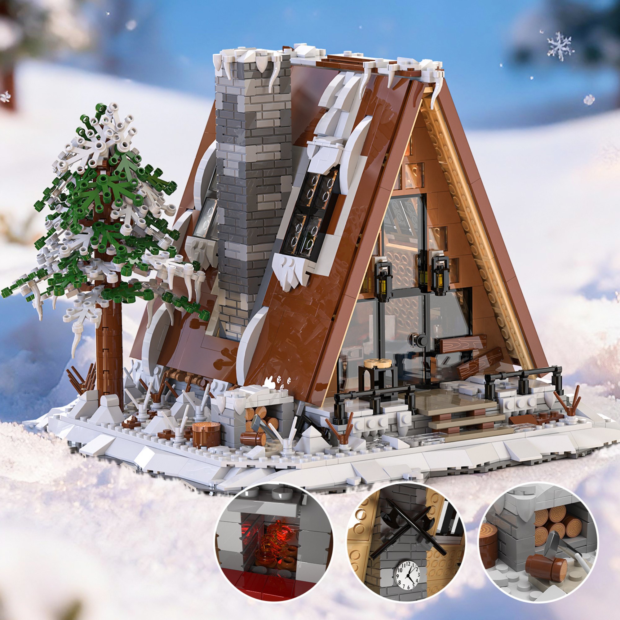 The A-Frame snow Cabin