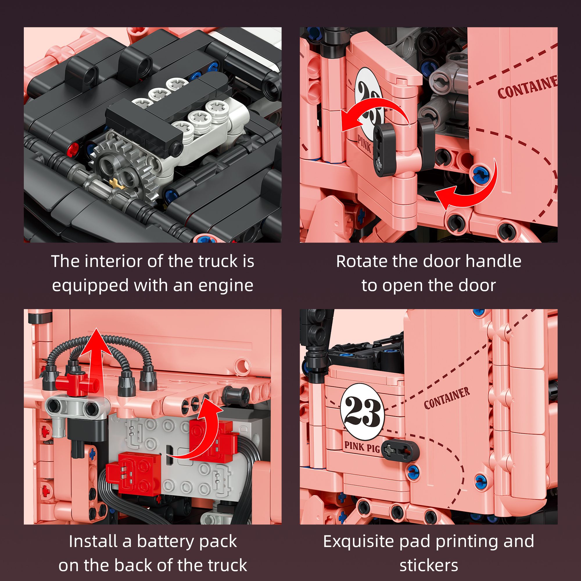 The Actros Container-Pink Pig