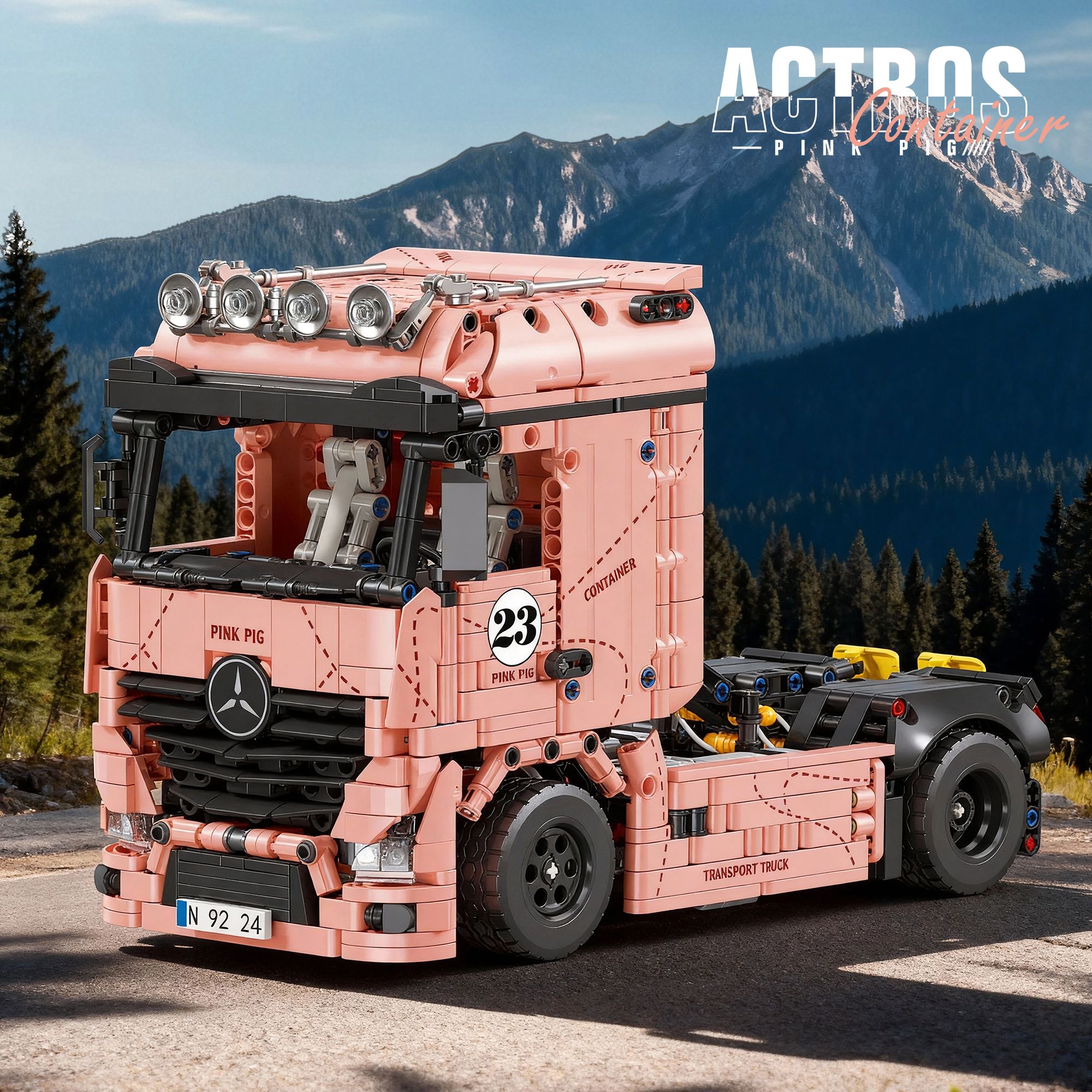 The Actros Container-Pink Pig