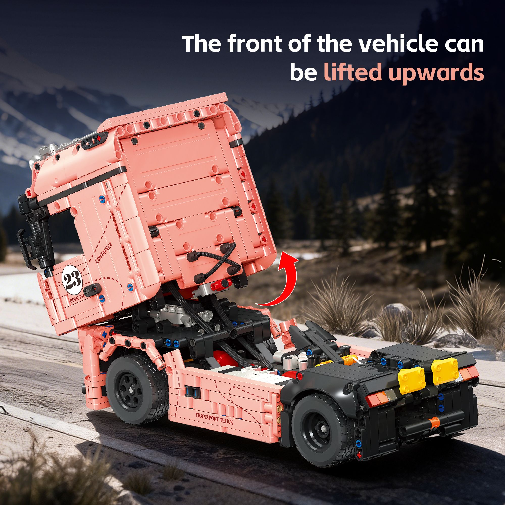 The Actros Container-Pink Pig