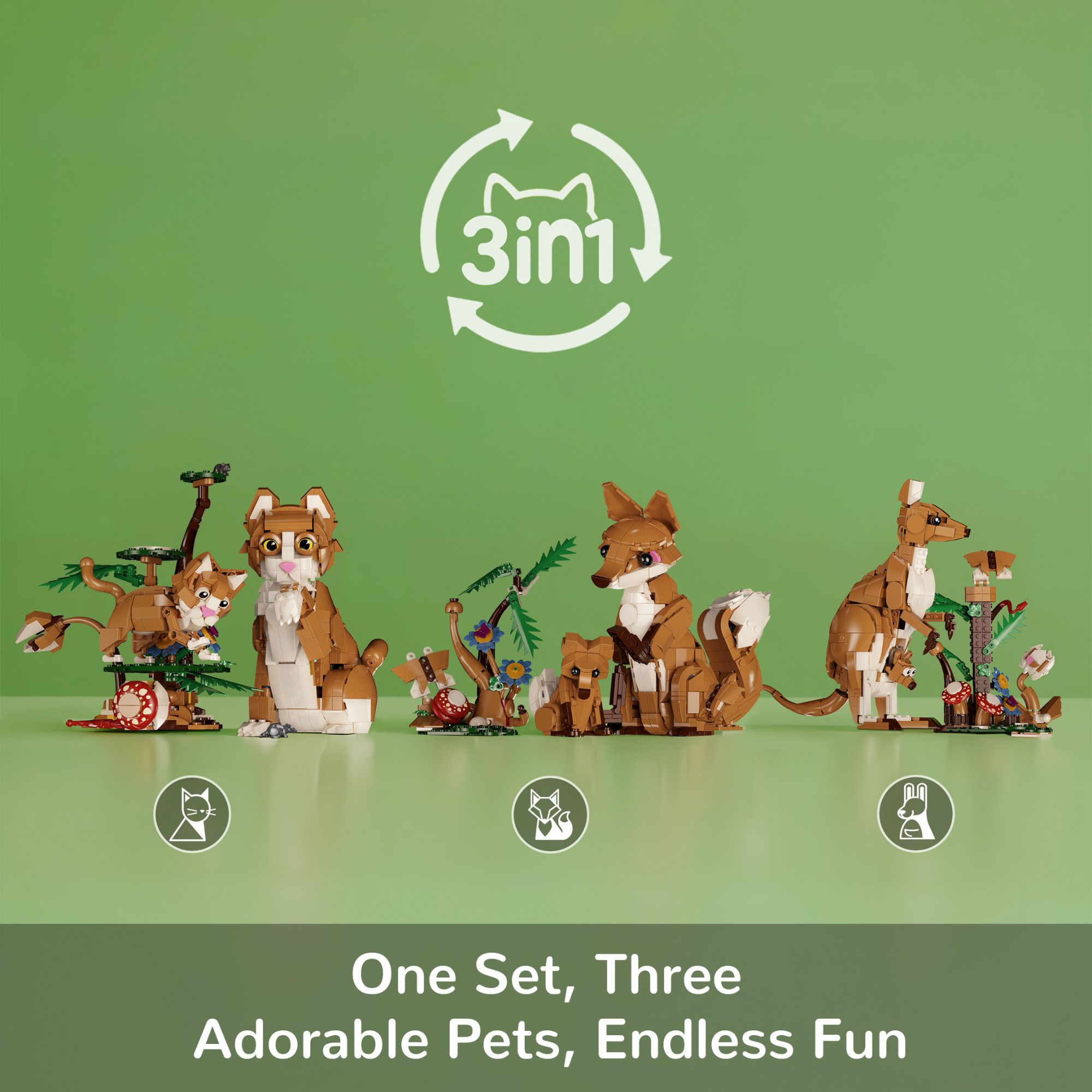 The Animal Parent-child 3-in-1