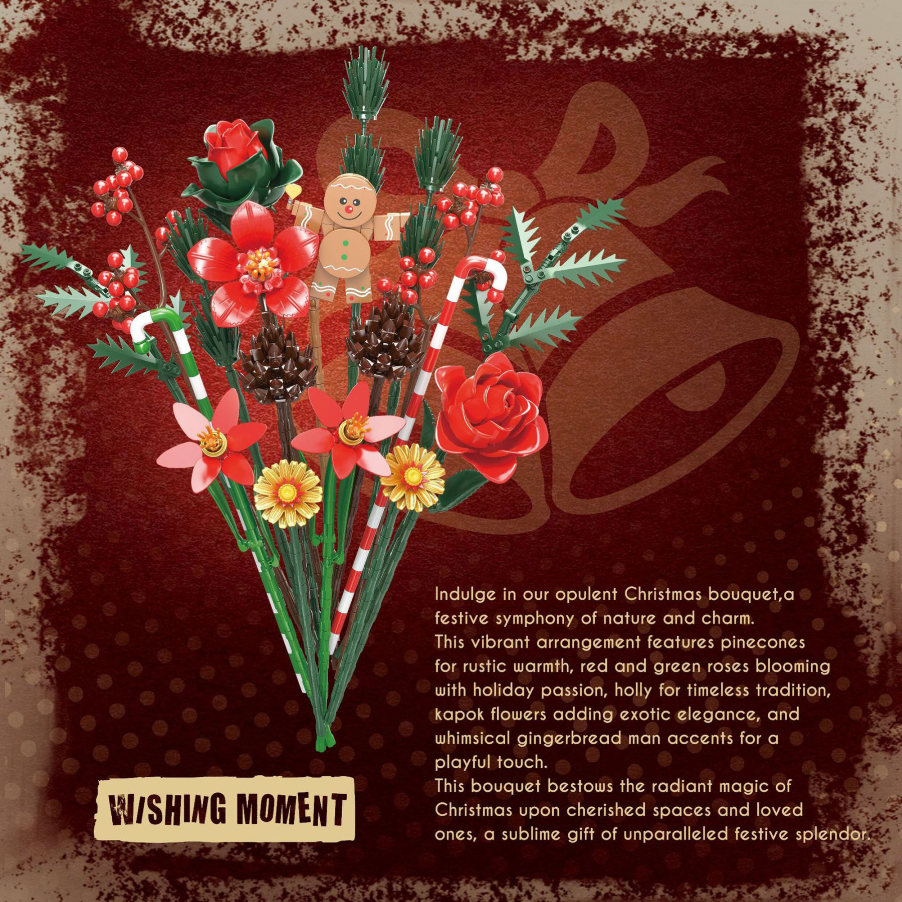 The Christmas Gingerbread Bouquet