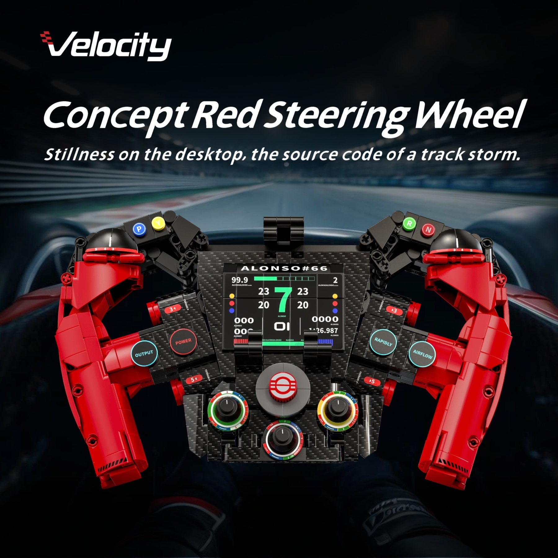 The Concept Red Steering Wheel