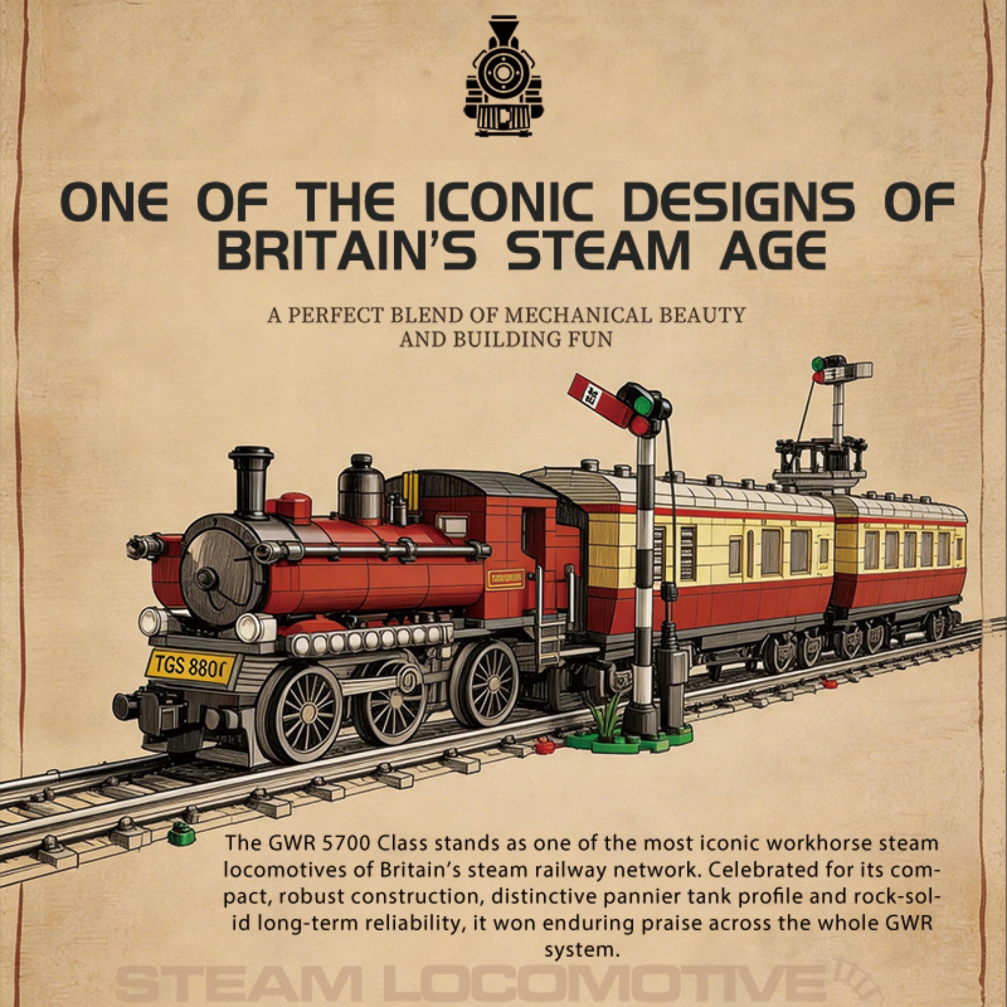 The GWR5700 Steam Locomotive