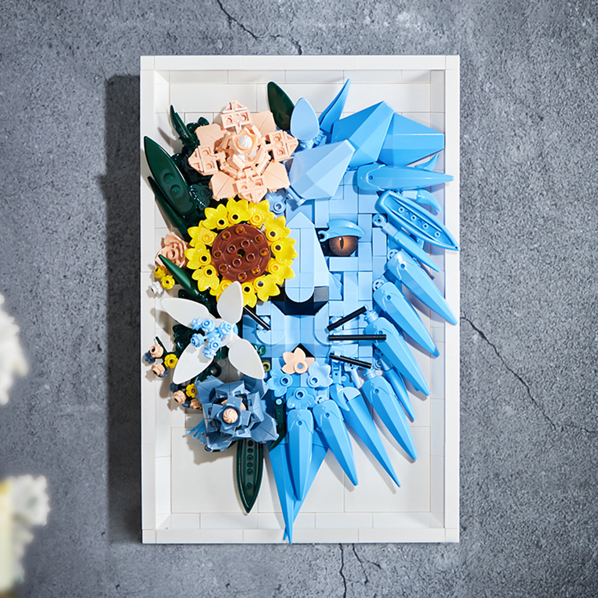 The Lion and Flowers