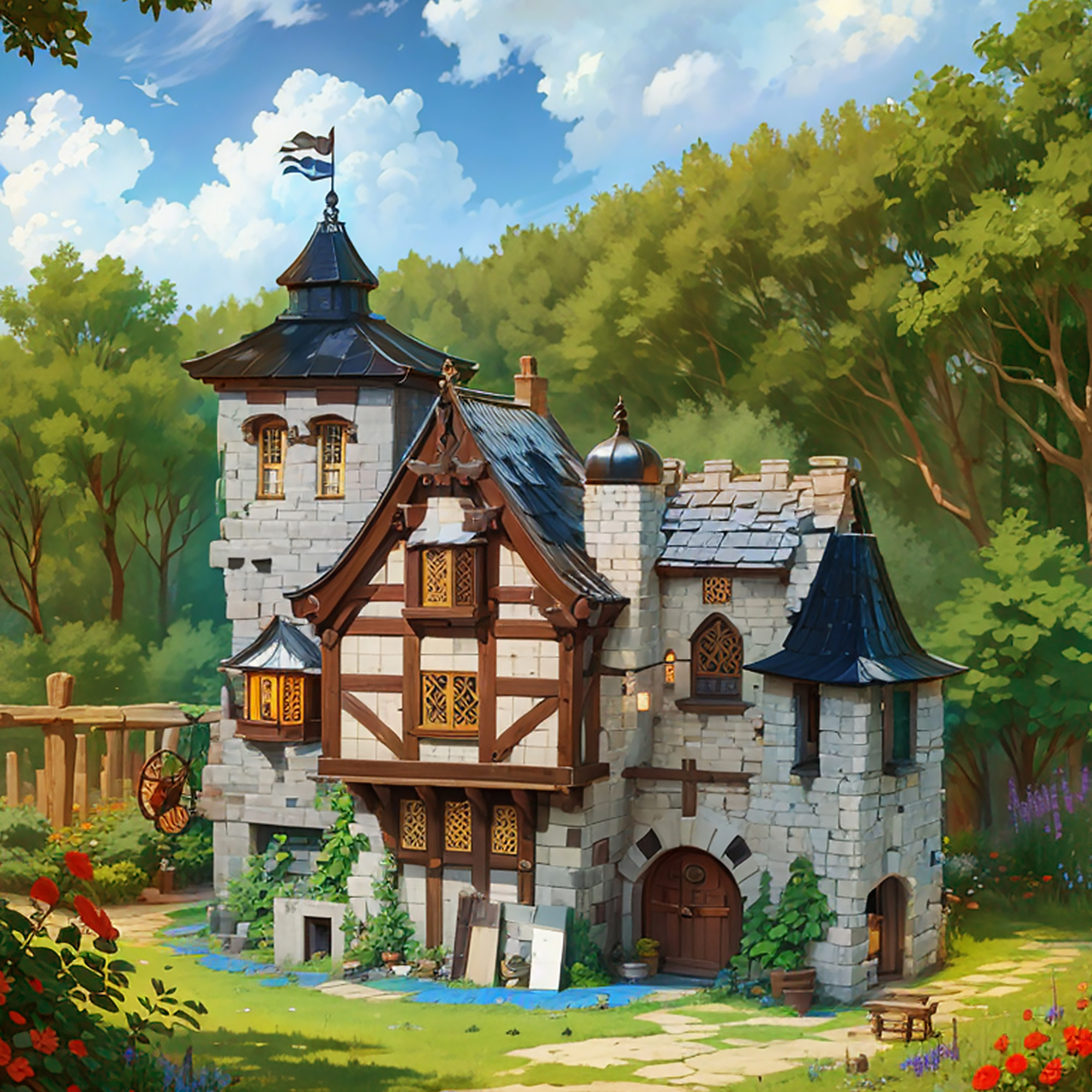 The Medieval Forest Castle-marstoy