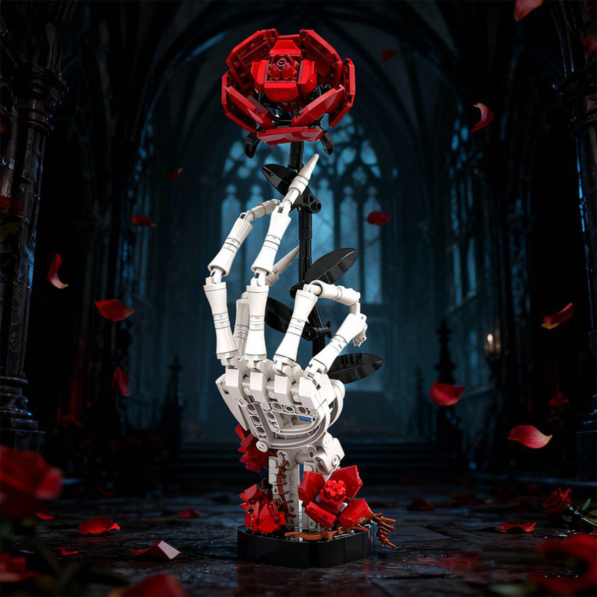 Moc The Skull Hand Rose