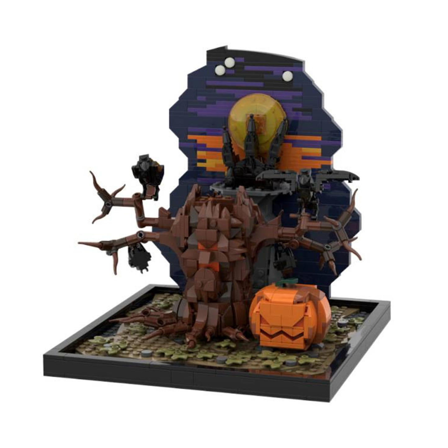 Moc The Halloween Tree & Pumpkin