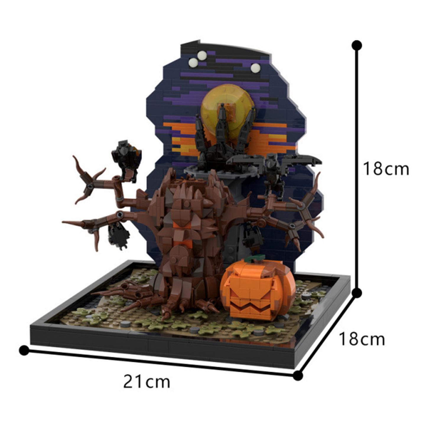 Moc The Halloween Tree & Pumpkin