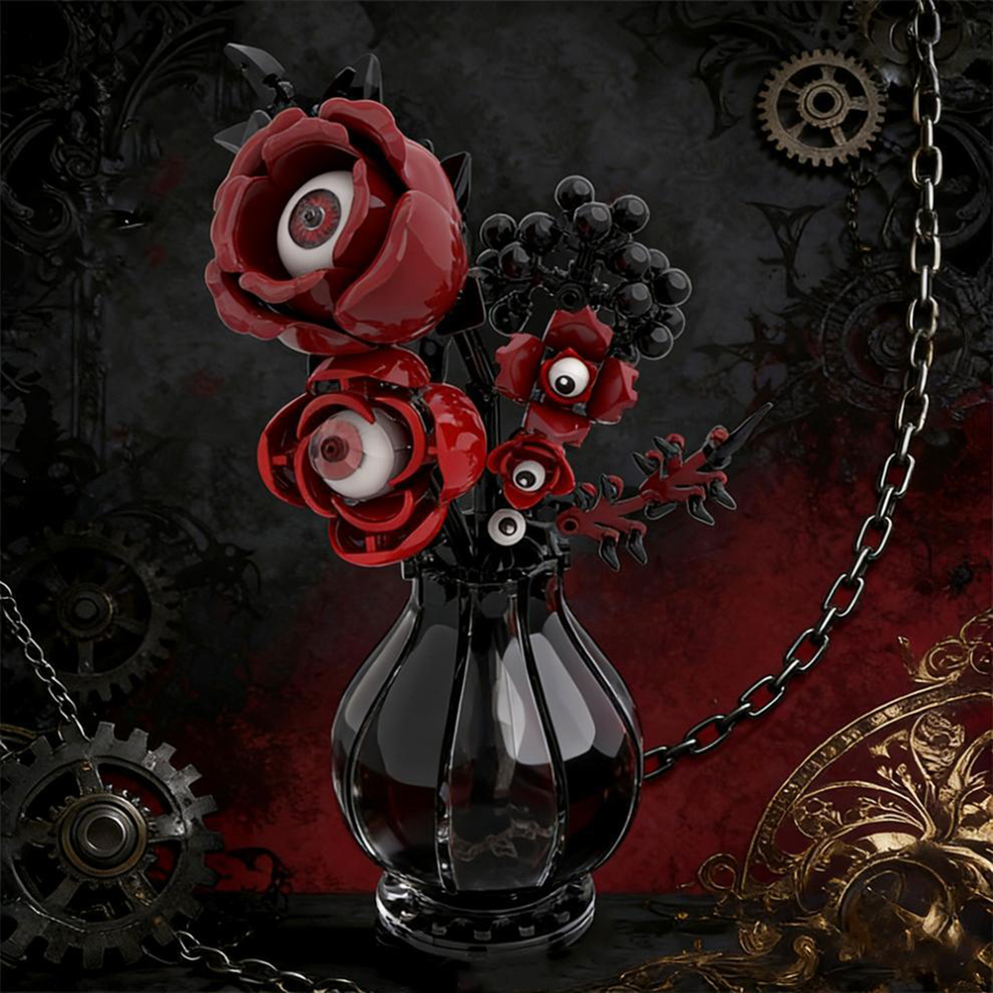 Moc The Gothic Eyeball Flower