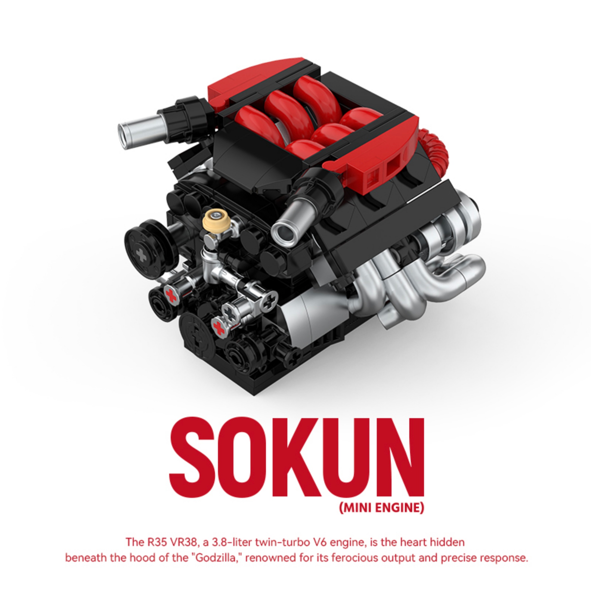 The R35 VR38 Mini Engine without Motor