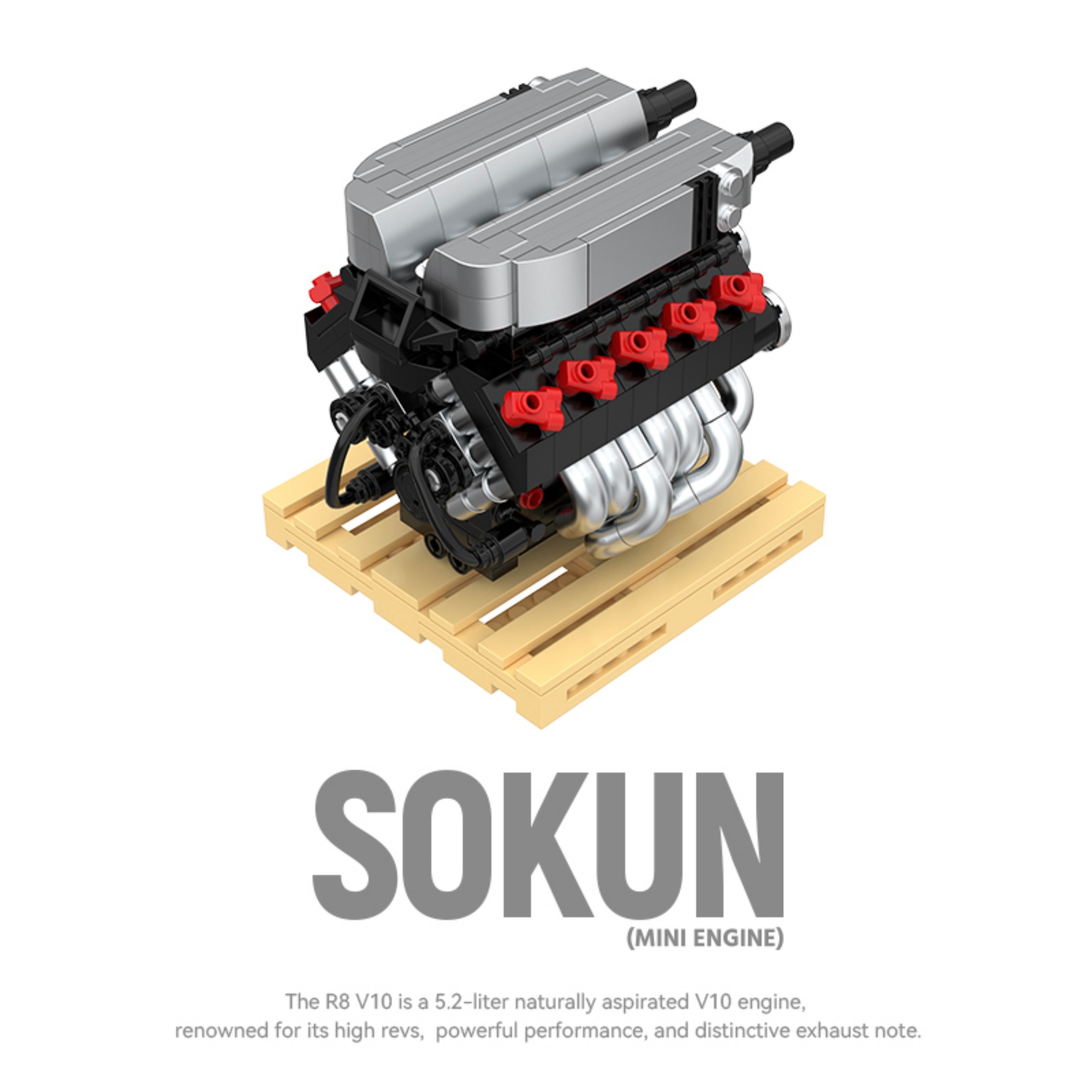 The R8V10 Engine without Motor