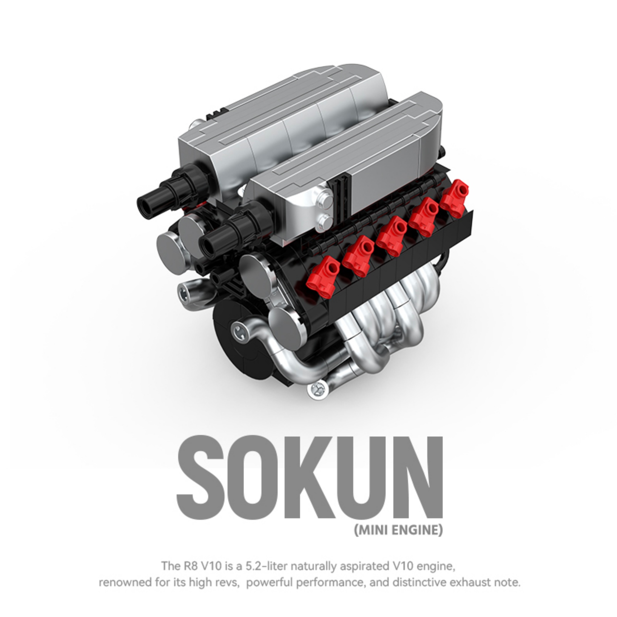 The R8V10 Engine without Motor