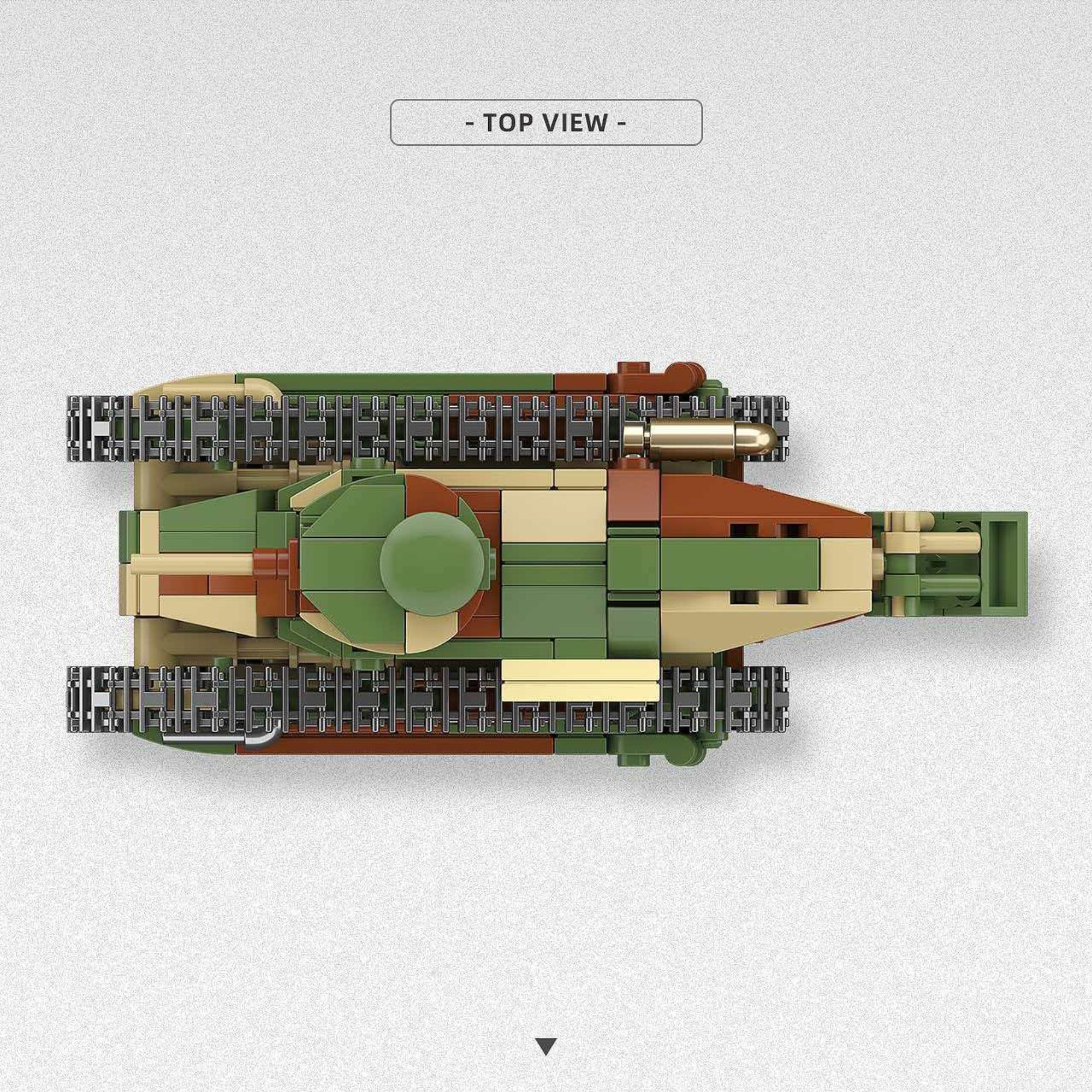 The RENAULT FT MACHINE-GUNANTI-TANK