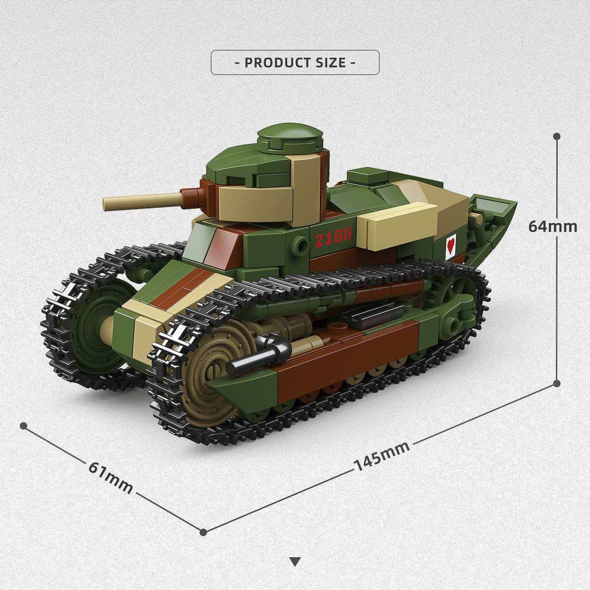 The RENAULT FT MACHINE-GUNANTI-TANK