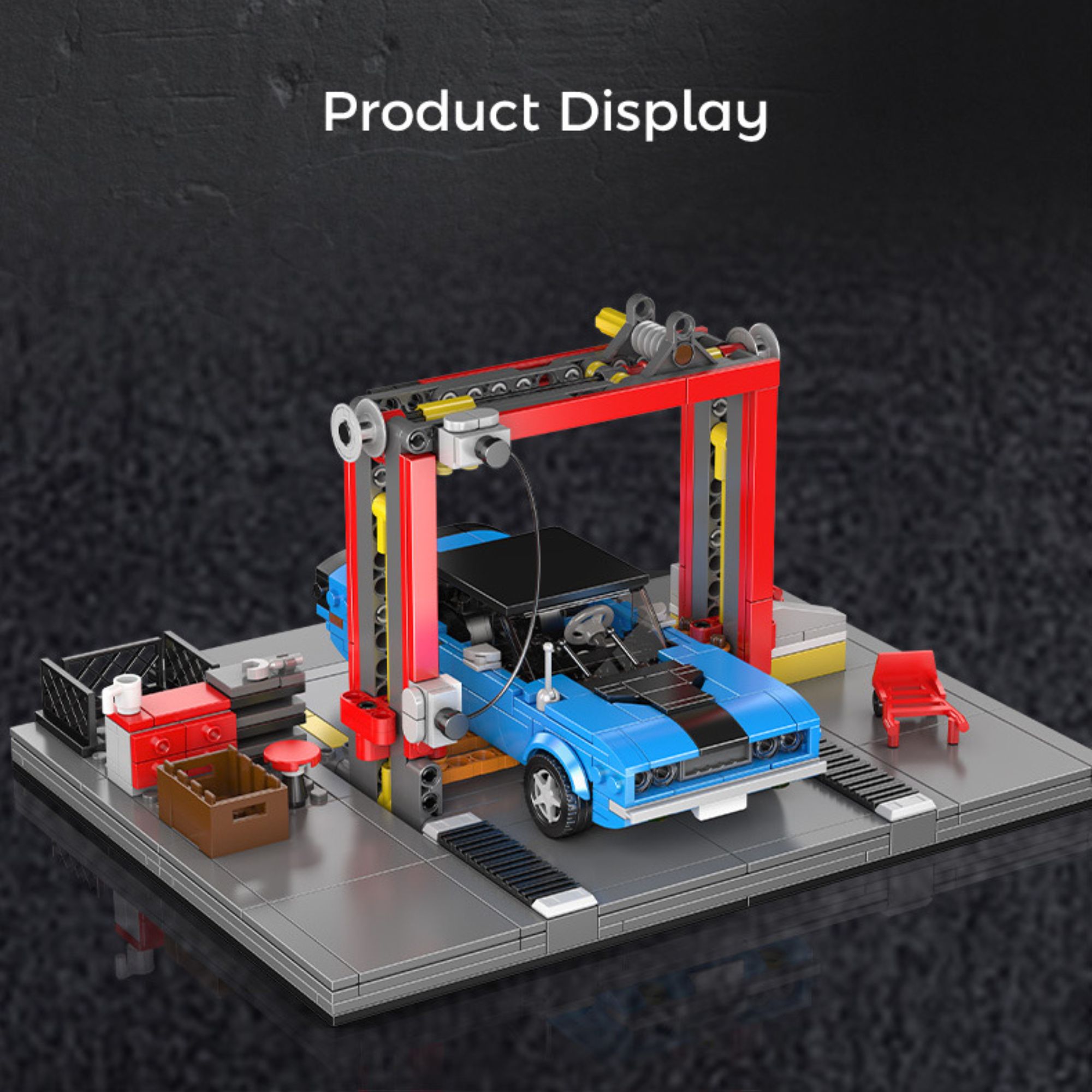The Repair Garage & Challenger Muscle Car