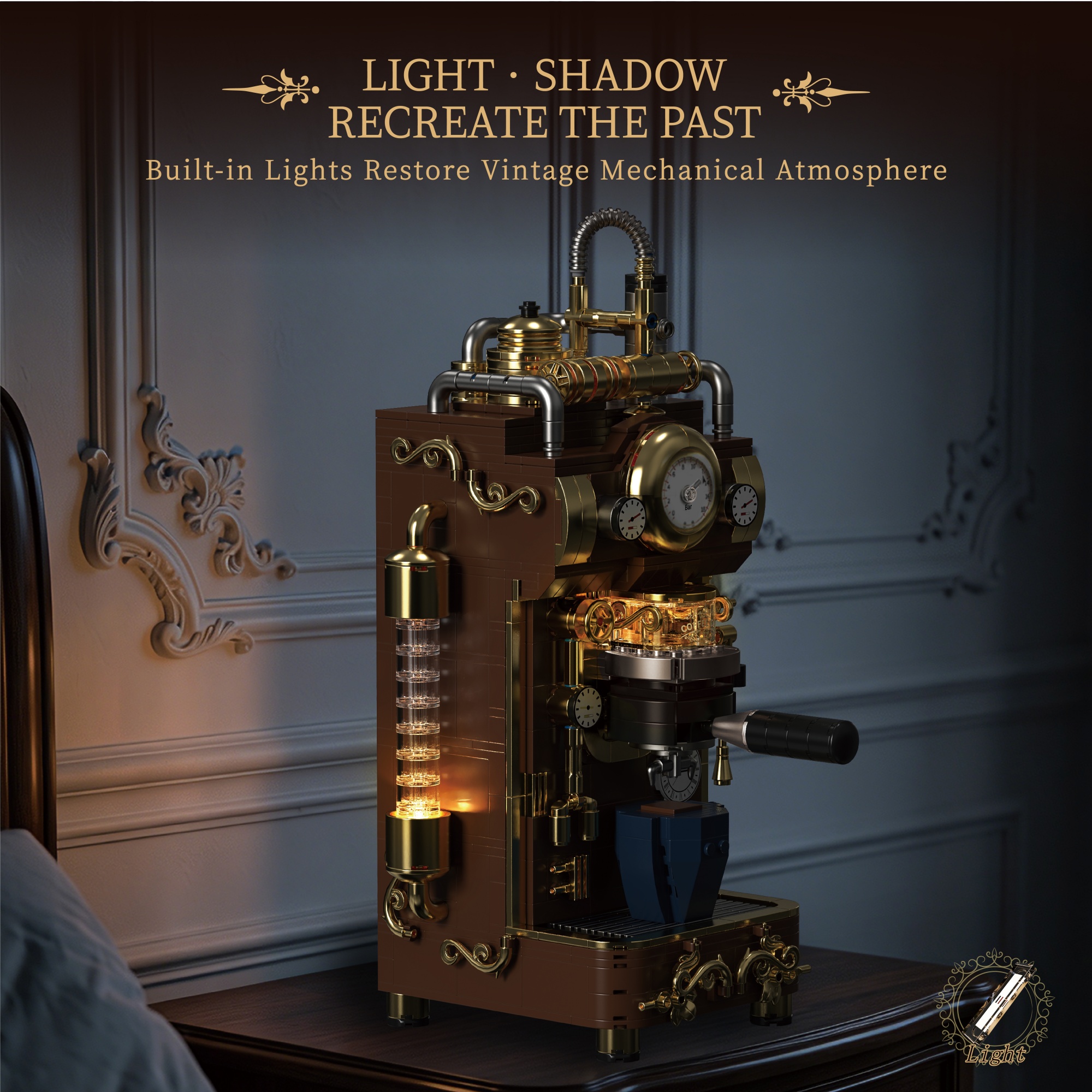 The Retro Steam Coffee Machine