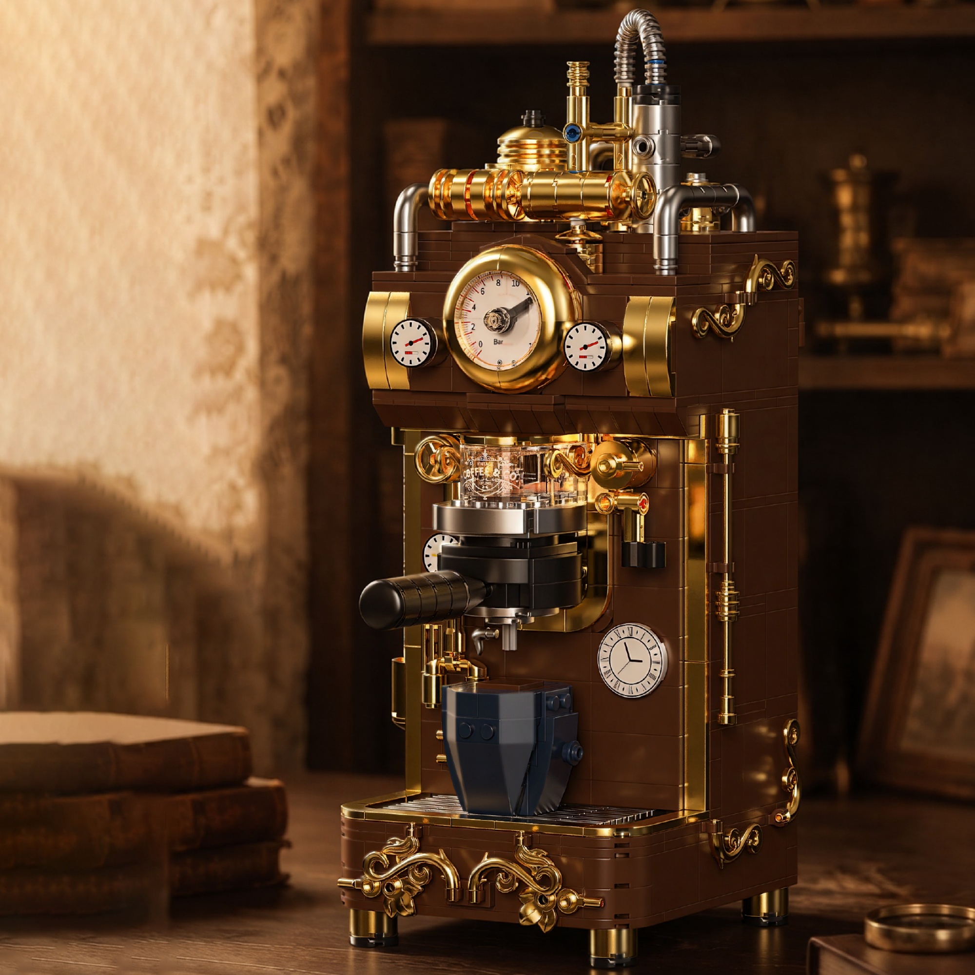 The Retro Steam Coffee Machine