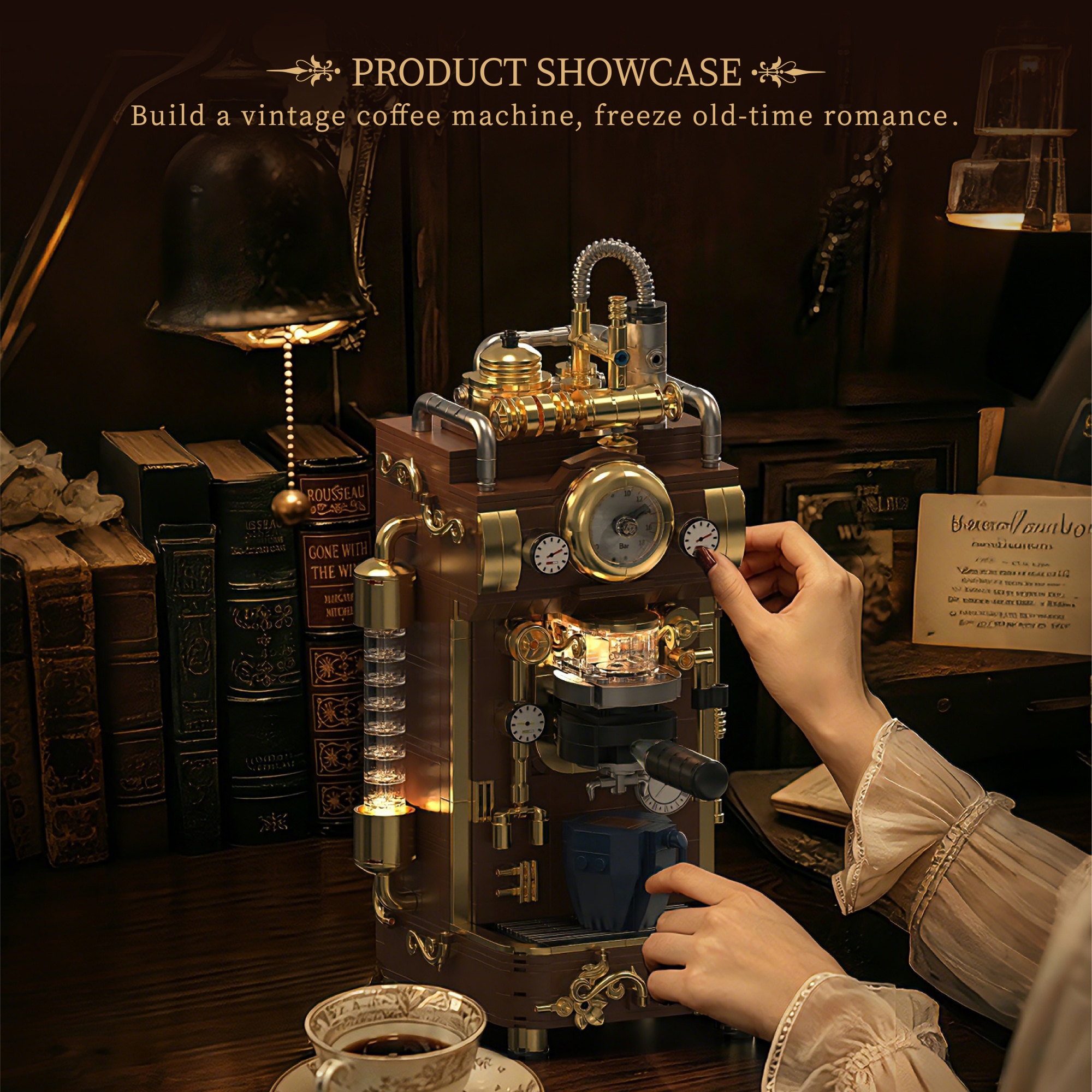 The Retro Steam Coffee Machine