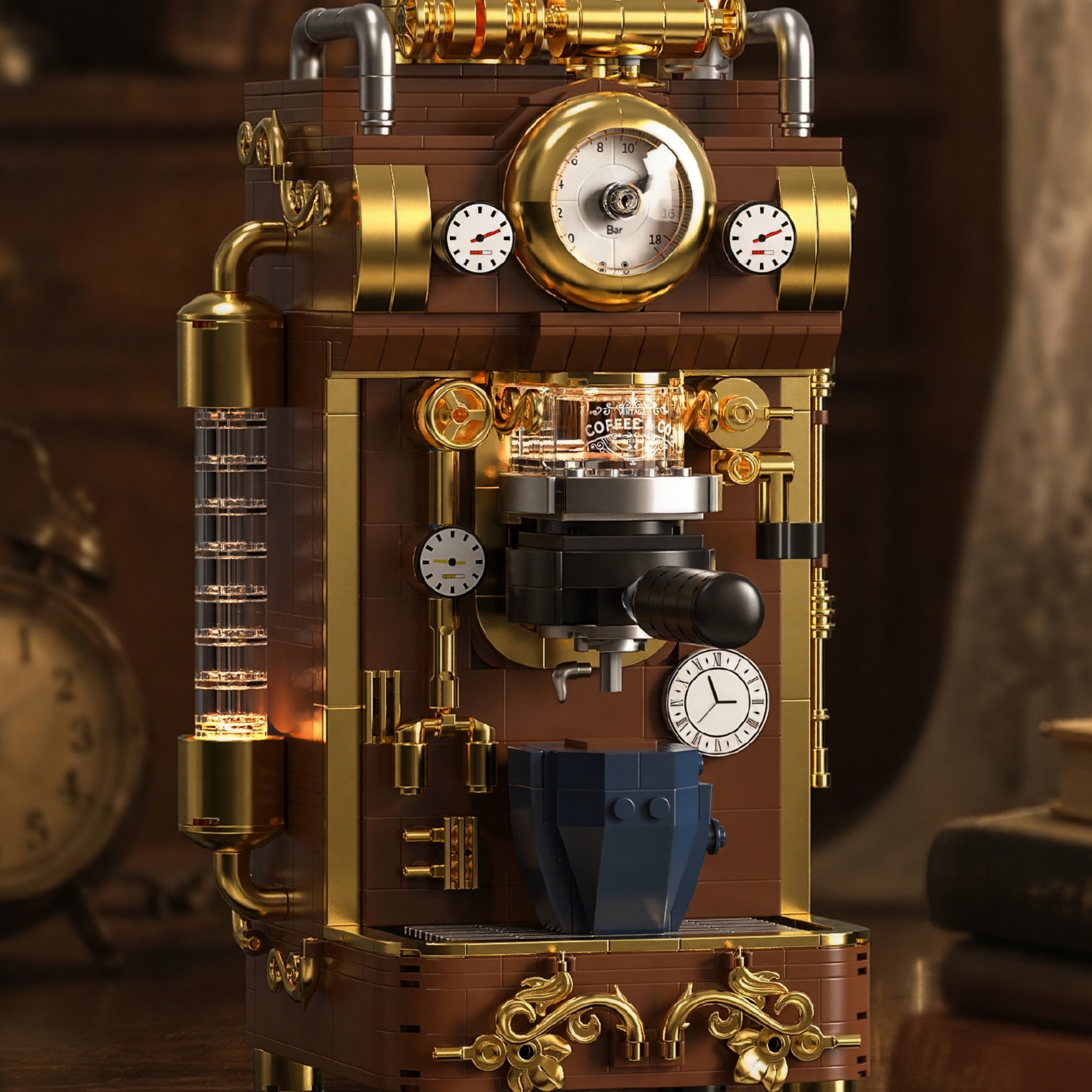 The Retro Steam Coffee Machine