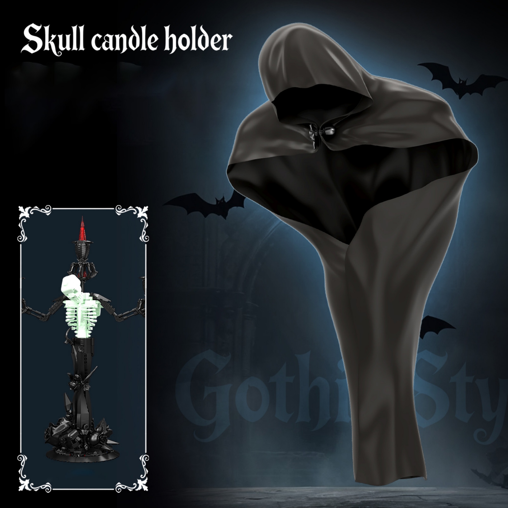 The Skull Candlestick