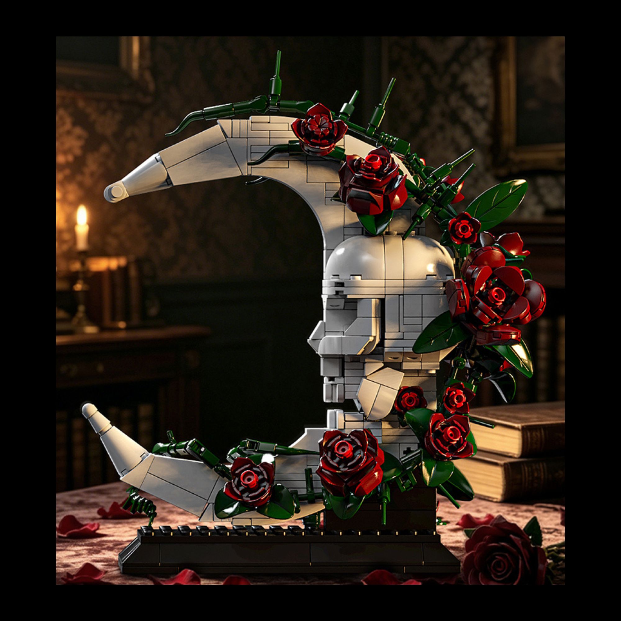 The Skull Moon Rose