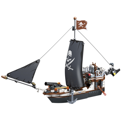 The Skull-shaped Rowing Sailboat