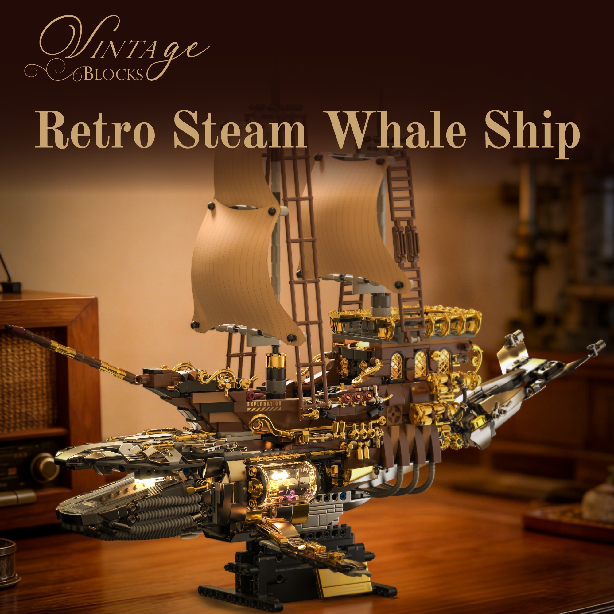 The Vintage Steam Whale Ship