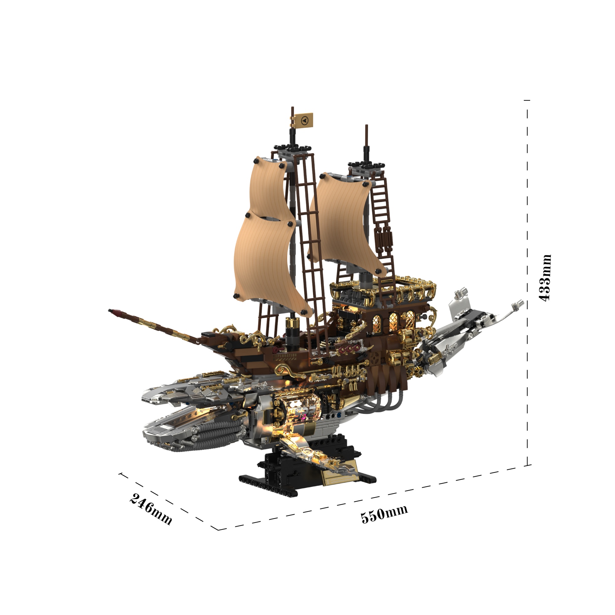 The Vintage Steam Whale Ship