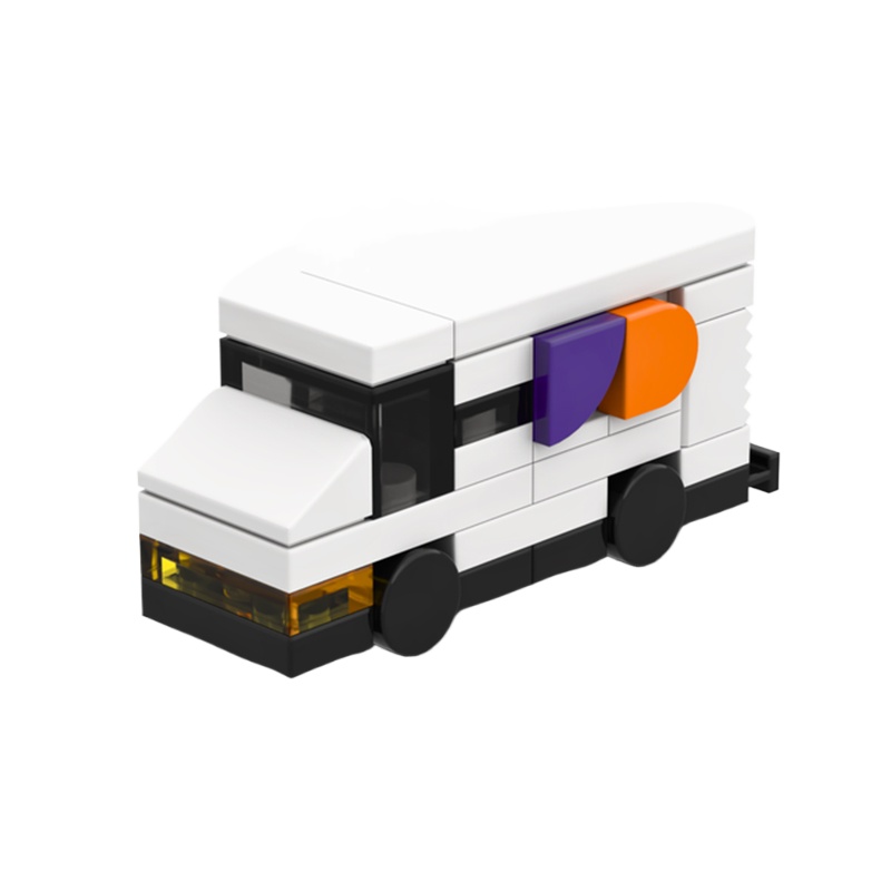 Moc The Micro FedEx Delivery Truck-marstoy