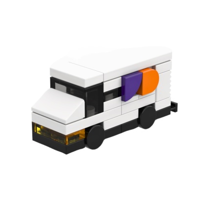 Moc The Micro FedEx Delivery Truck-marstoy