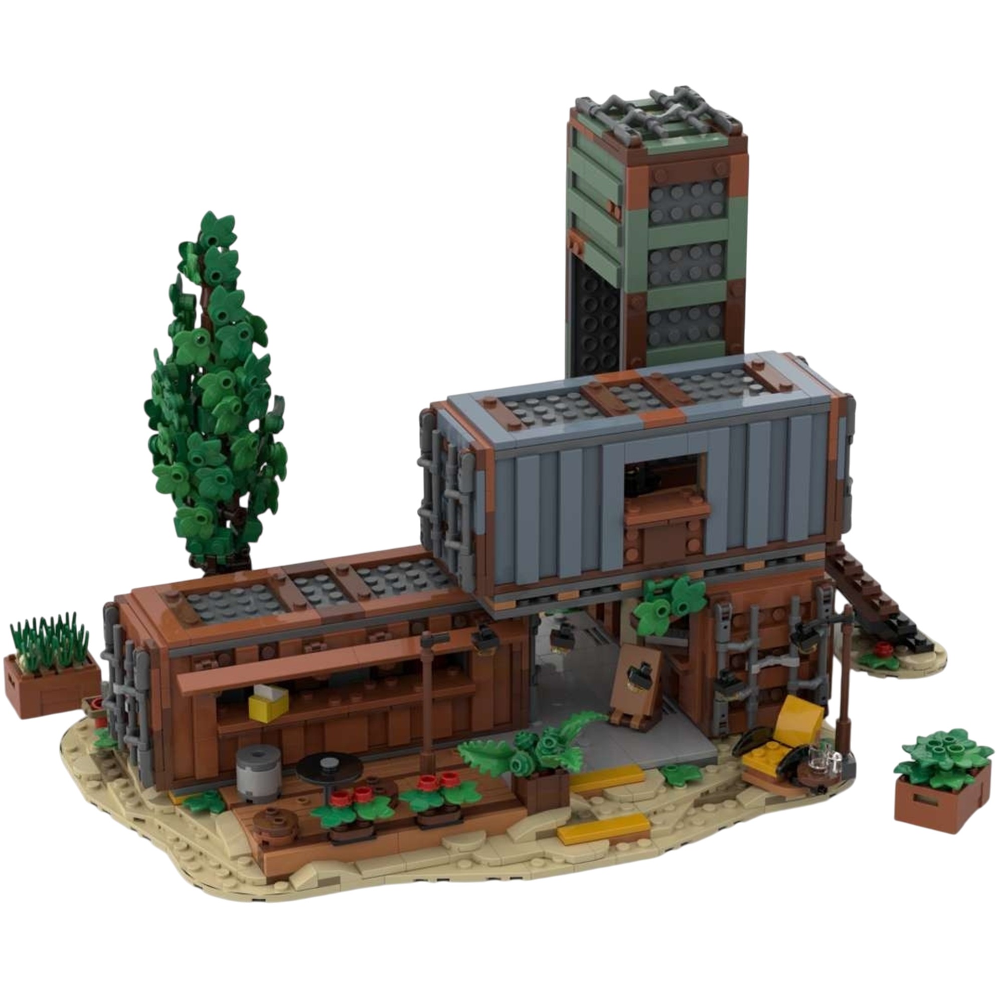 Moc The Cargo Crate Plaza