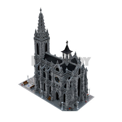 Moc The Modular Cathedral with Colorful Window-marstoy