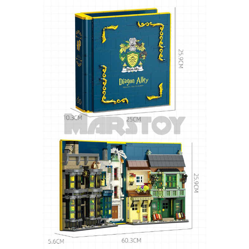 The Wizard World Monment The Wand Shop & Wizard Books-marstoy