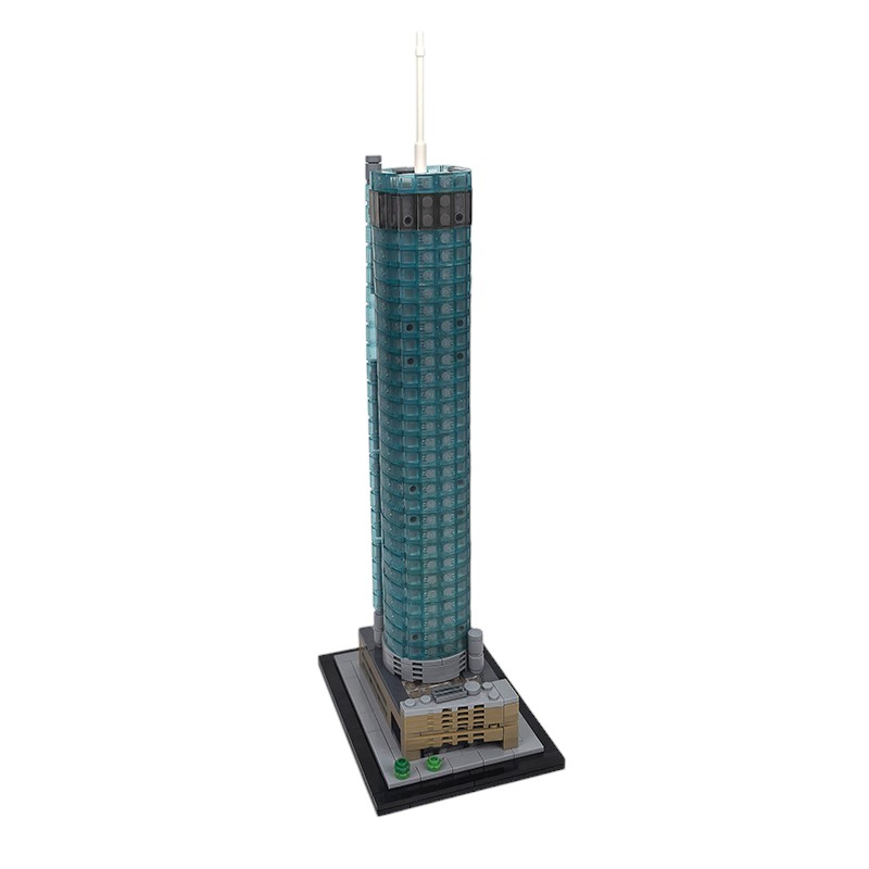 Moc The Westin Peachtree Plaza 1:800 Scale-marstoy