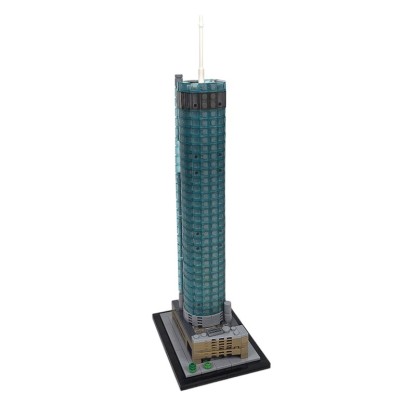 Moc The Westin Peachtree Plaza 1:800 Scale-marstoy