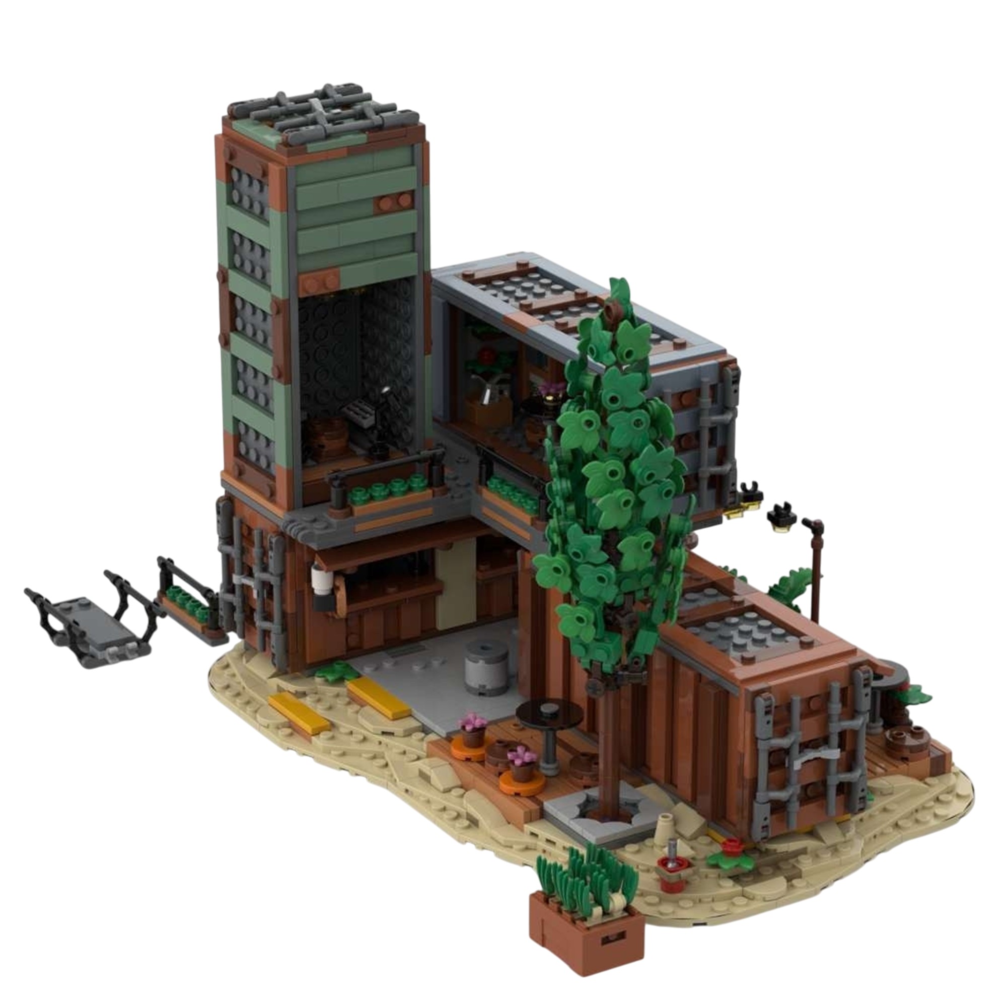 Moc The Cargo Crate Plaza