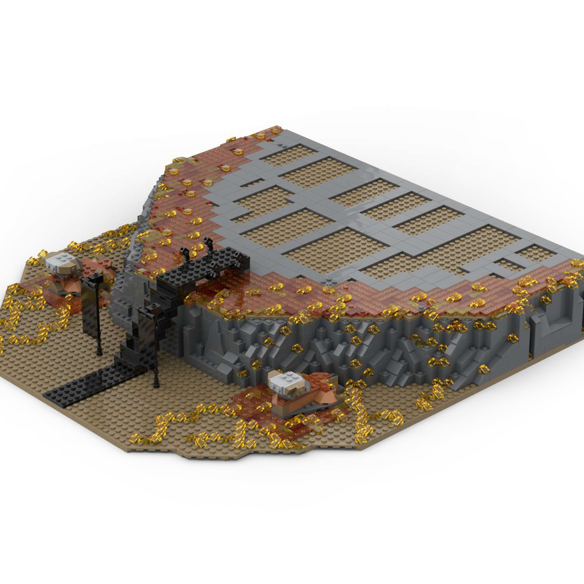 Moc The Base Extension for Barad-Dur (10333)