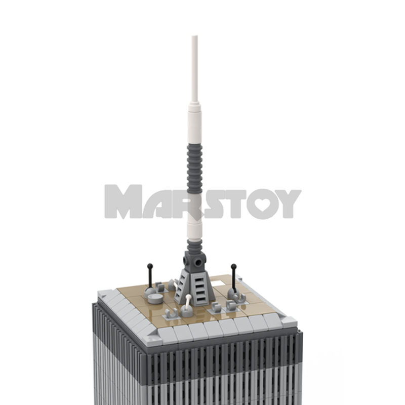 Moc The World Trade Center 1:800 Scale-marstoy