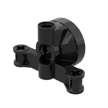 Technic Steering Wheel Hub Holder with 2 Pin Holes and 2 Arms with Axle Holes with Slots-marstoy