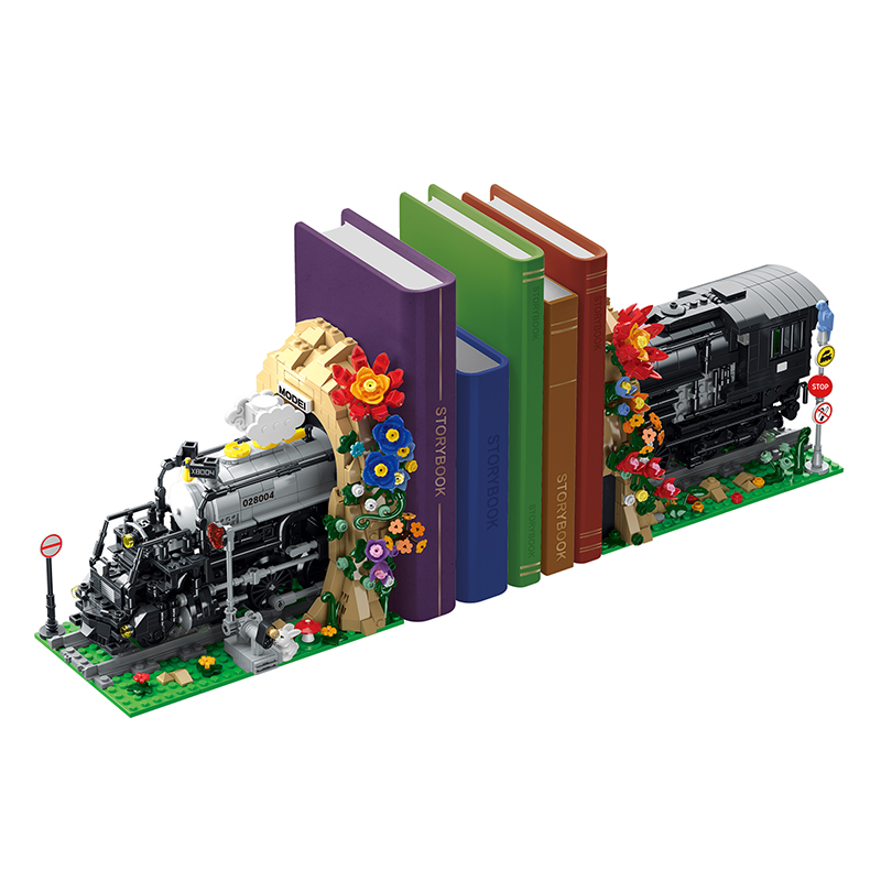 The Steam Locomotive Bookends-marstoy